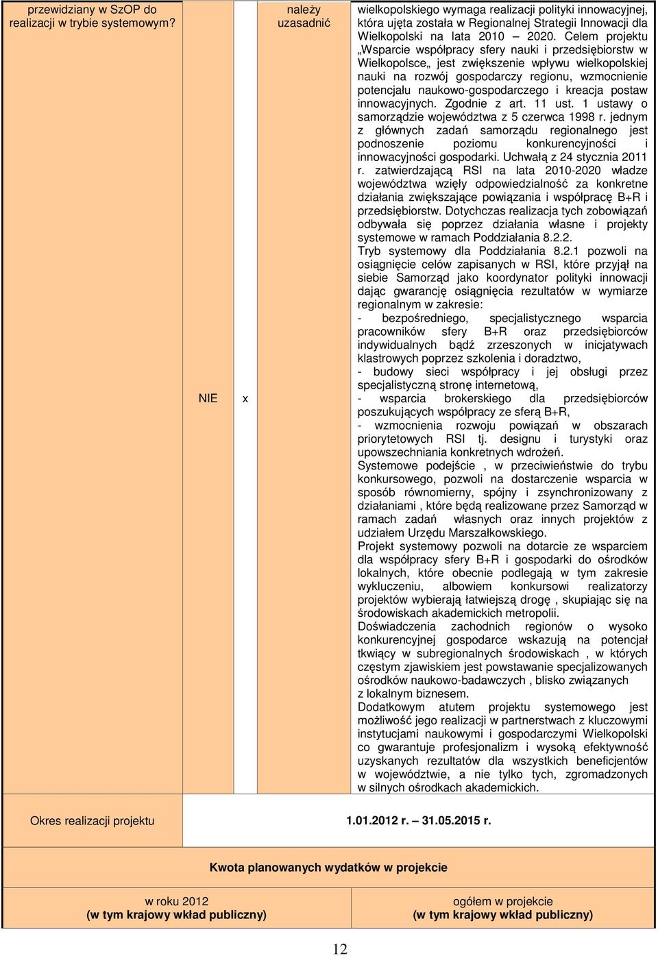 Celem projektu Wsparcie współpracy sfery nauki i przedsiębiorstw w Wielkopolsce jest zwiększenie wpływu wielkopolskiej nauki na rozwój gospodarczy regionu, wzmocnienie potencjału