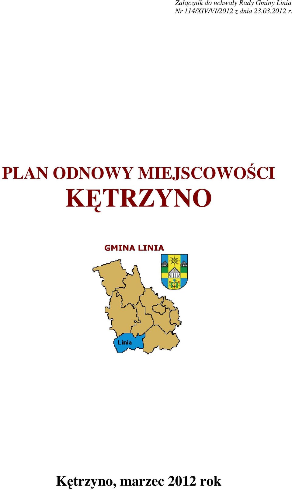 01 r. PLAN ODNOWY MIEJSCOWOŚCI