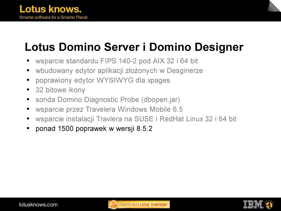 bitowe ikony sonda Domino Diagnostic Probe (dbopen.