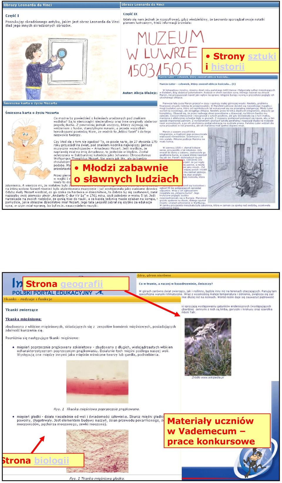 Strona geografii Strona biologii