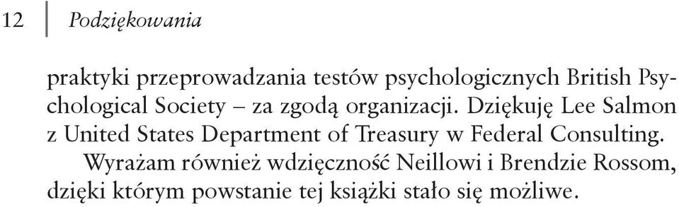 Dziękuję Lee Salmon z United States Department of Treasury w Federal