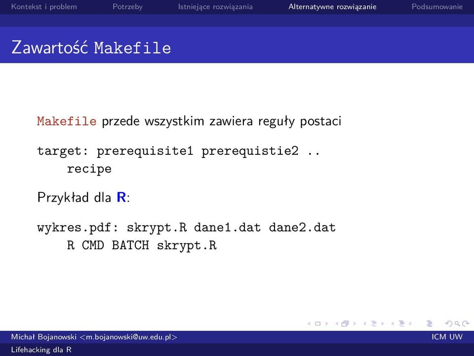 prerequistie2.. recipe Przykład dla R: wykres.