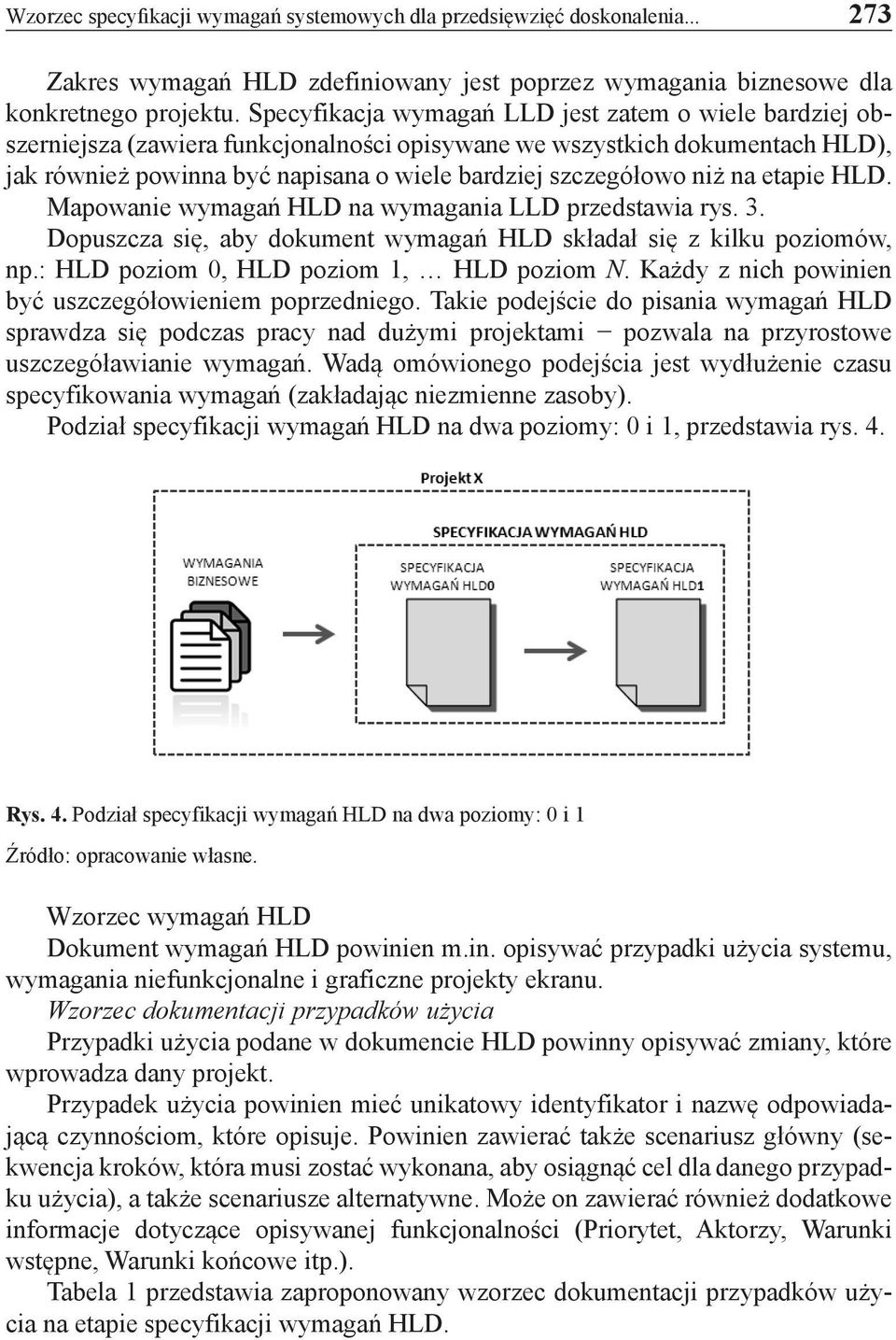 na etapie HLD. Mapowanie wymagań HLD na wymagania LLD przedstawia rys. 3. Dopuszcza się, aby dokument wymagań HLD składał się z kilku poziomów, np.: HLD poziom 0, HLD poziom 1, HLD poziom N.