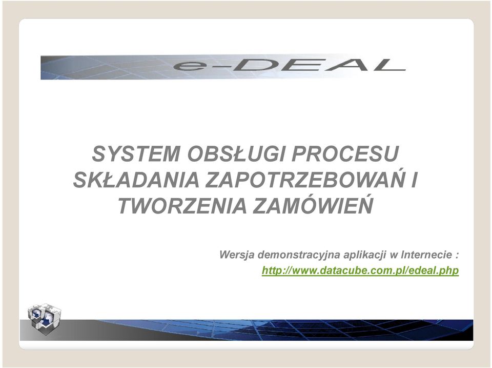 Wersja demonstracyjna aplikacji w