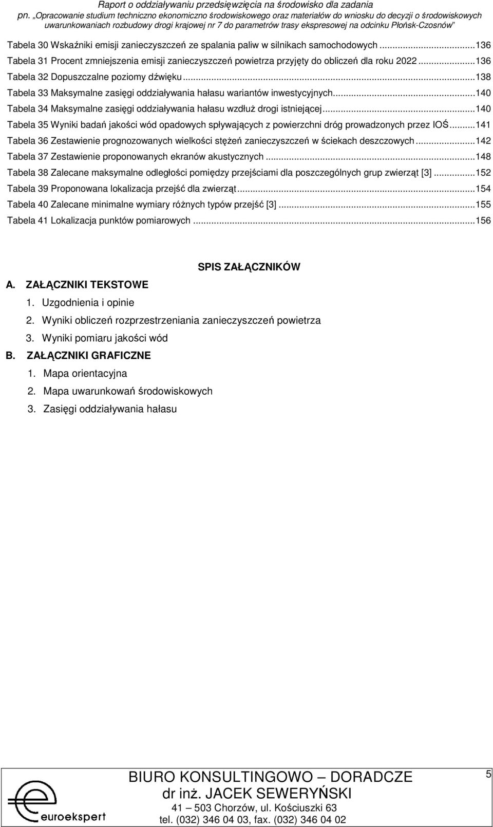 ..140 Tabela 35 Wyniki badań jakści wód padwych spływających z pwierzchni dróg prwadznych przez IOŚ...141 Tabela 36 Zestawienie prgnzwanych wielkści stęŝeń zanieczyszczeń w ściekach deszczwych.