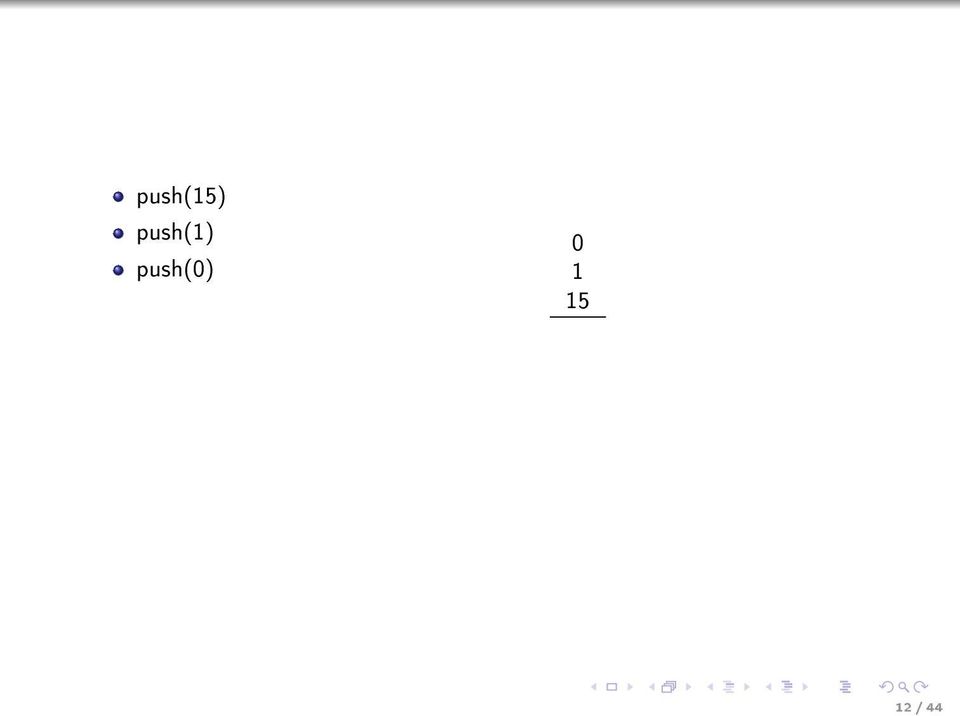 push(0) 0