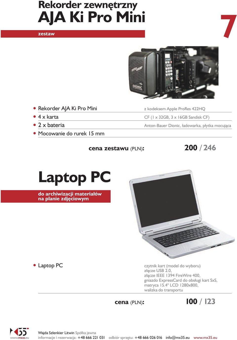 246 Laptop PC do archiwizacji materiałów na planie zdj ciowym Laptop PC czytnik kart (model do wyboru) złàcze USB 2.