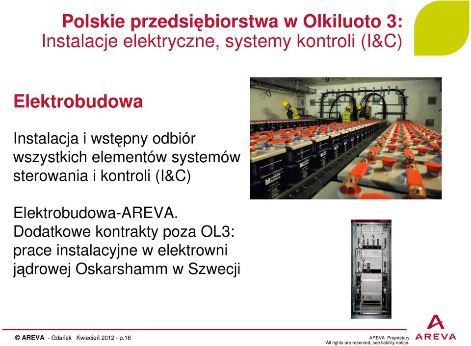 sterowania i kontroli (I&C) Elektrobudowa-AREVA.