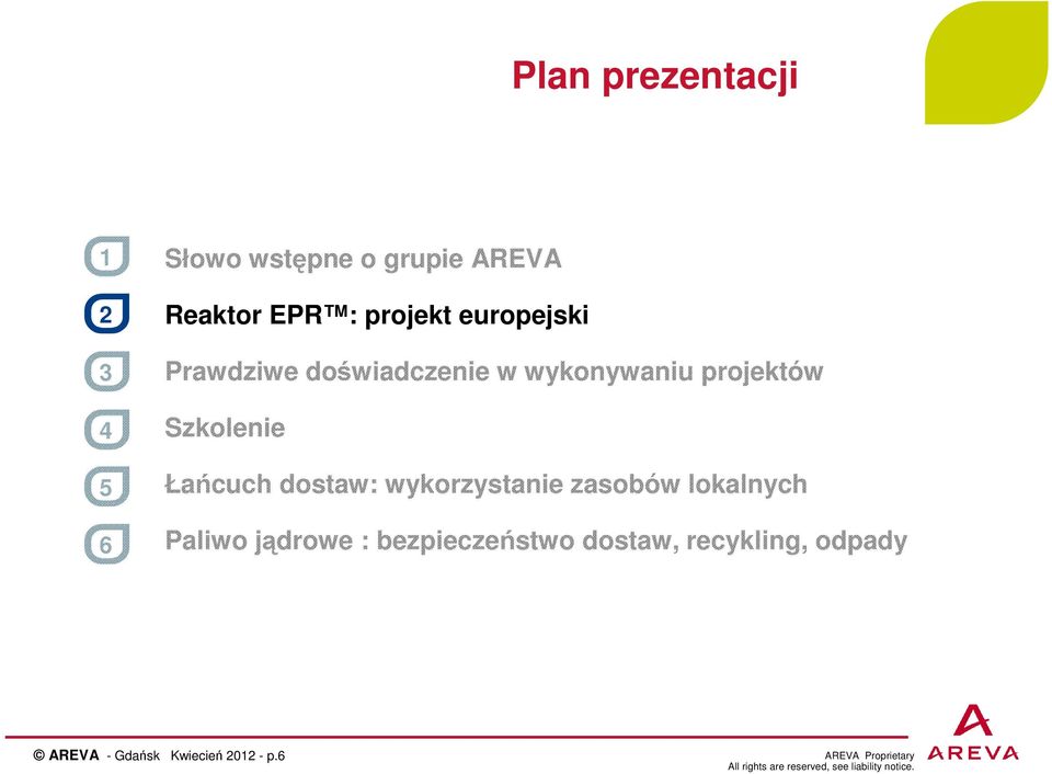 Szkolenie Łańcuch dostaw: wykorzystanie zasobów lokalnych Paliwo jądrowe