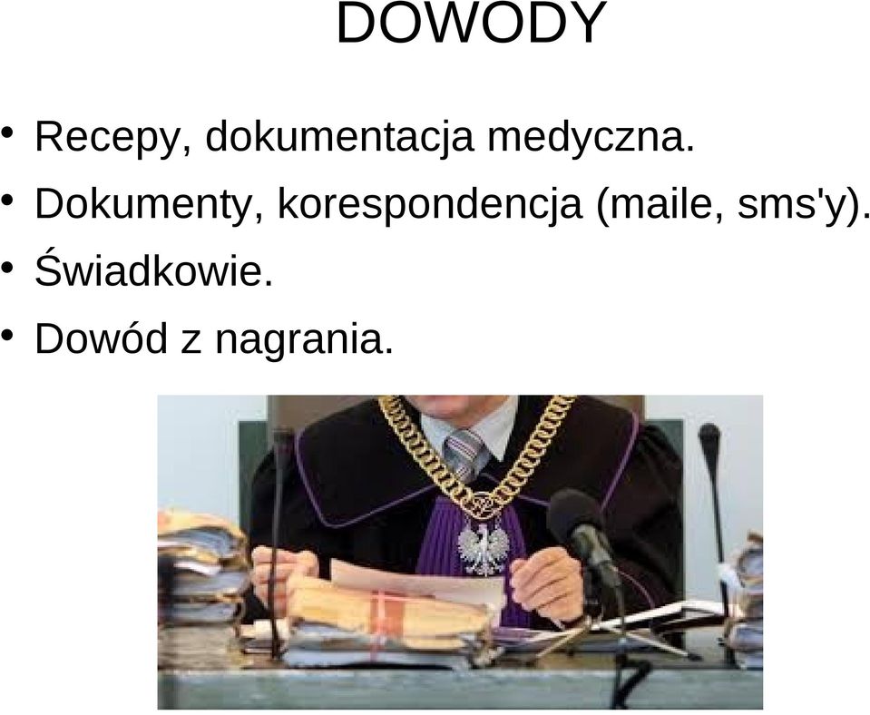 Dokumenty, korespondencja