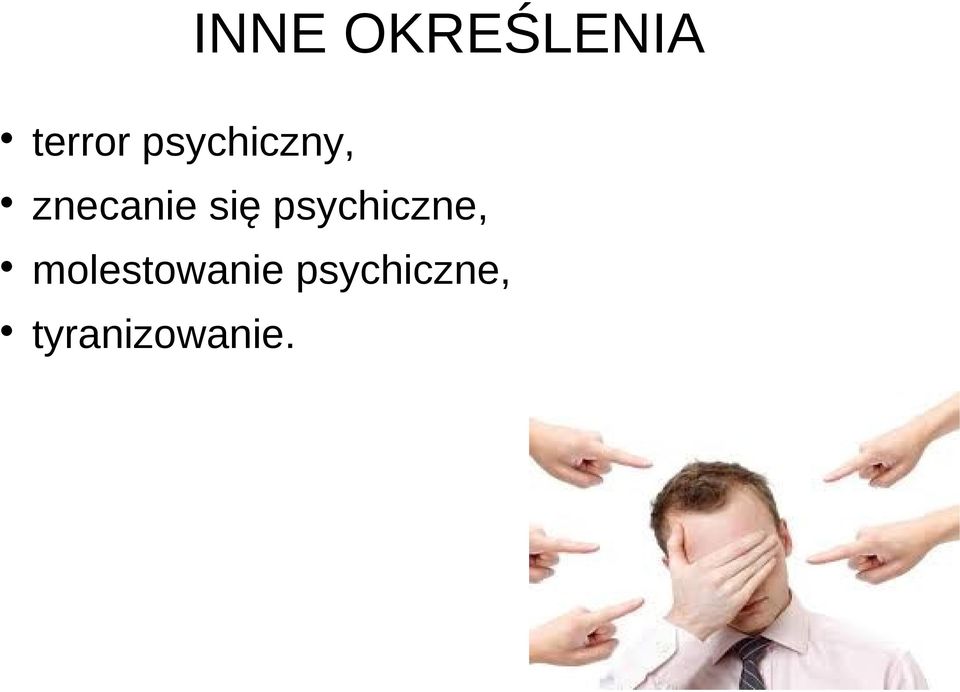 psychiczne, molestowanie