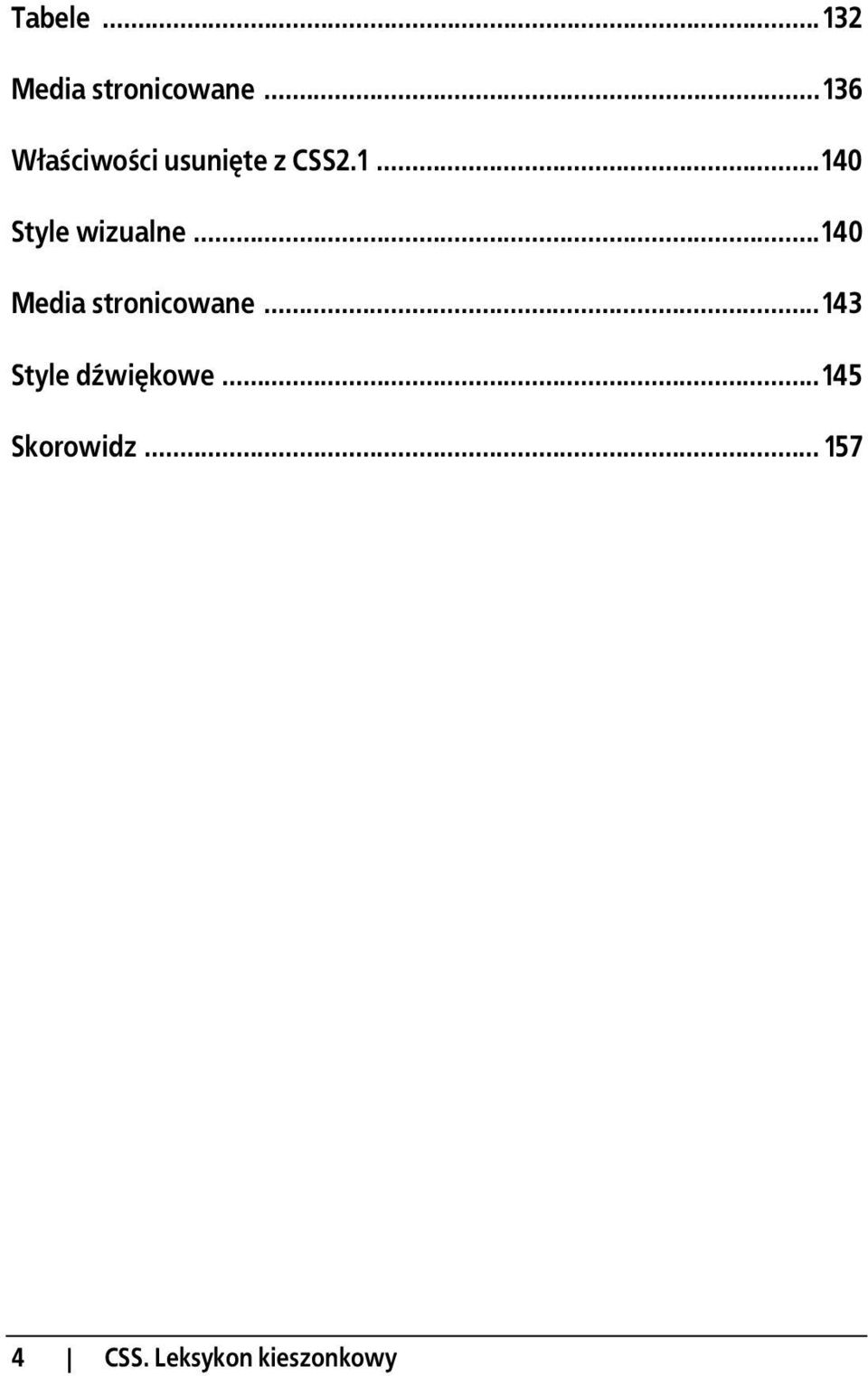 ..140 Media stronicowane...143 Style dźwiękowe.