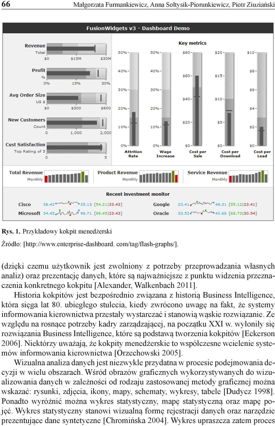 Walkenbach 2011]. Historia kokpitów jest bezpośrednio związana z historią Business Intelligence, która sięga lat 80.