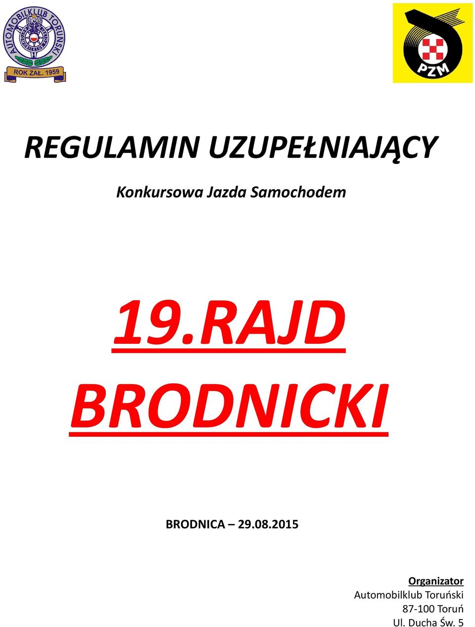 RAJD BRODNICKI BRODNICA 29.08.