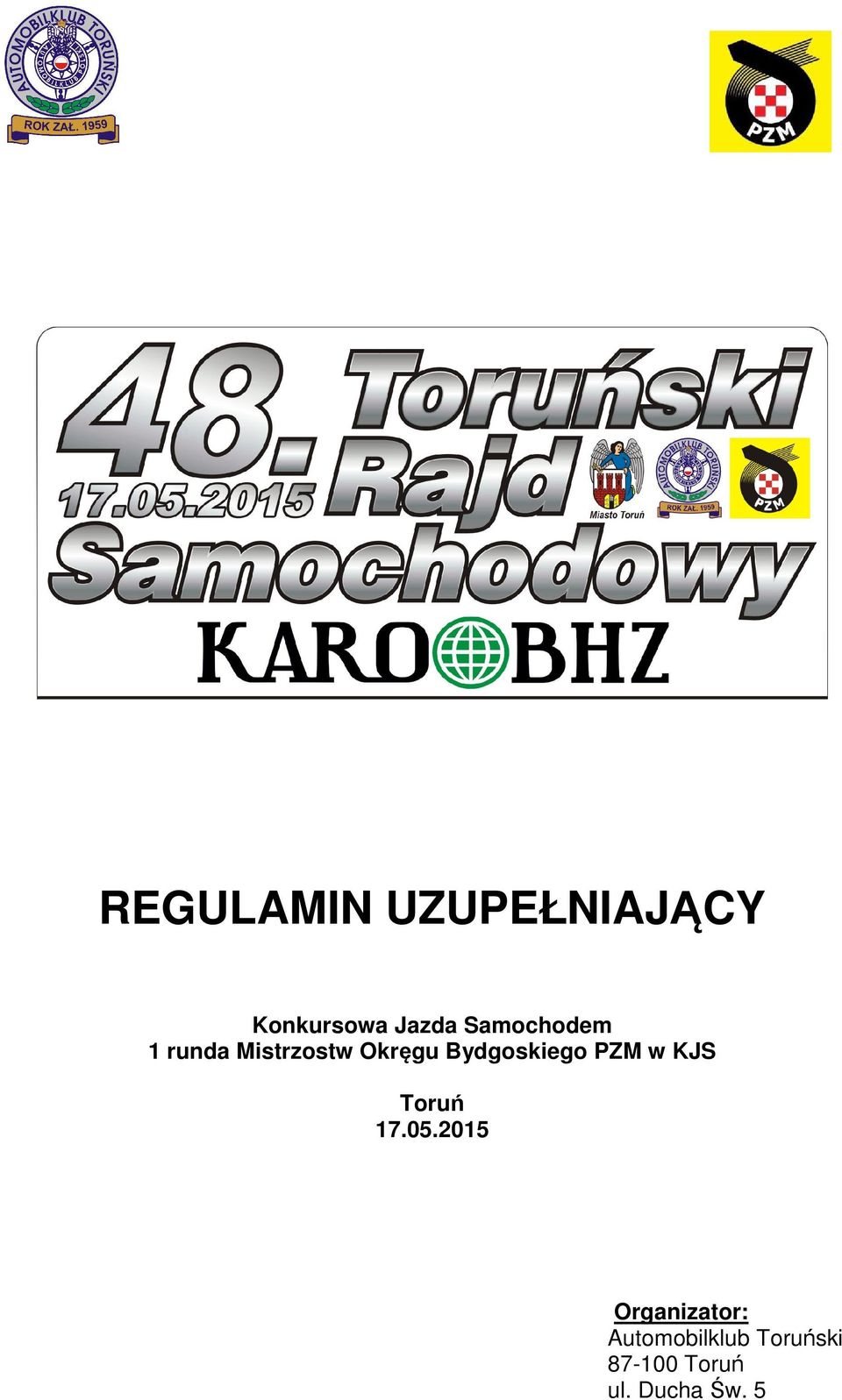 Bydgoskiego PZM w KJS Toruń 17.05.