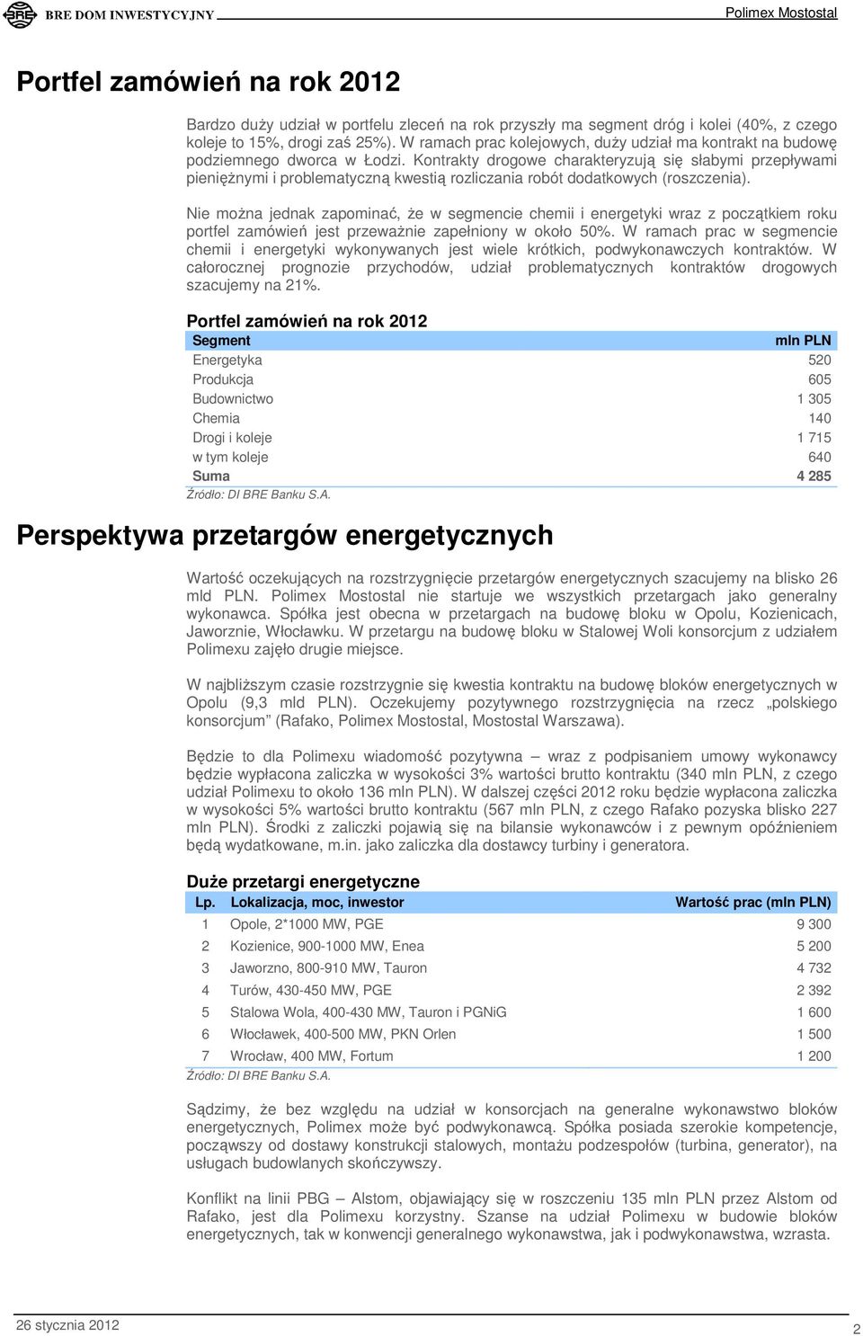 Kontrakty drogowe charakteryzują się słabymi przepływami pienięŝnymi i problematyczną kwestią rozliczania robót dodatkowych (roszczenia).