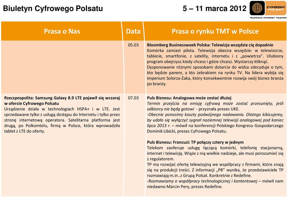 Dysponowanie różnymi sposobami dotarcia do widza zdecyduje o tym, kto będzie panem, a kto żebrakiem na rynku TV.