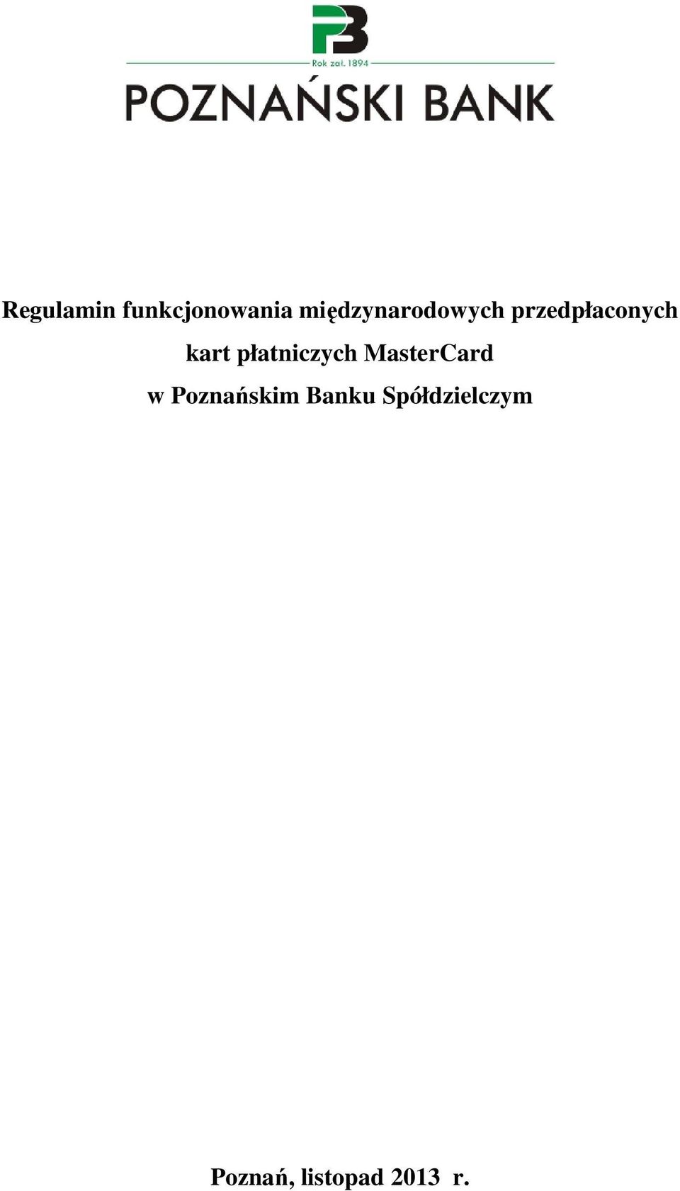kart płatniczych MasterCard w