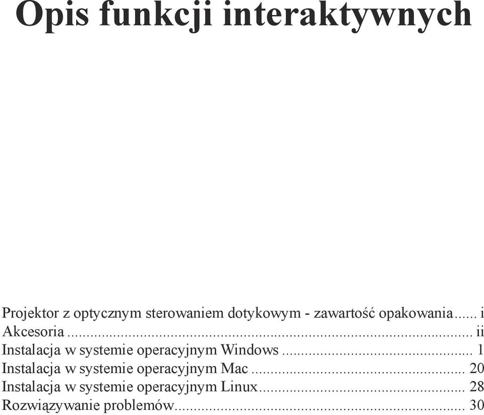 .. ii Instalacja w systemie operacyjnym Windows.