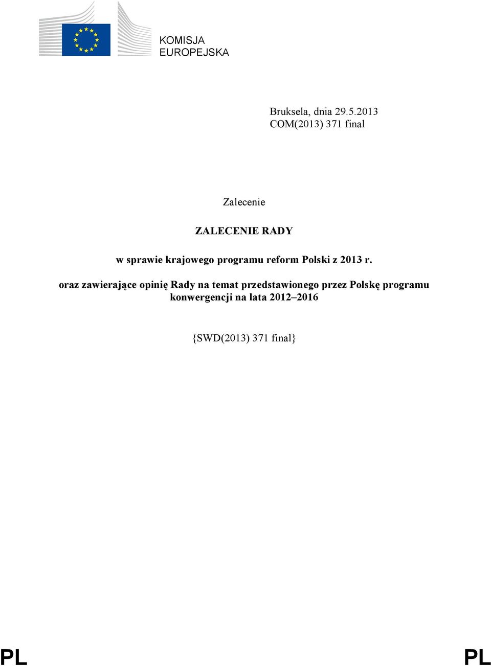 krajowego programu reform Polski z 2013 r.