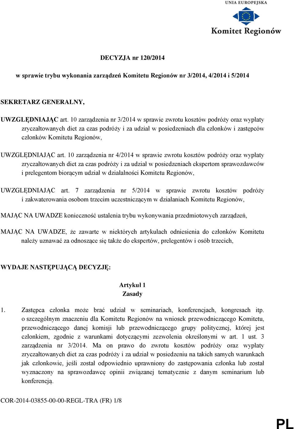 UWZGLĘDNIAJĄC art.