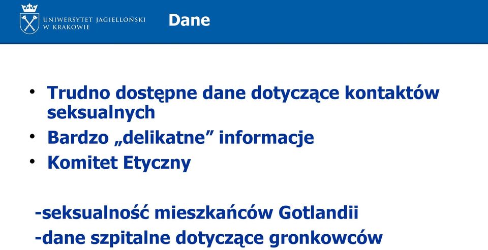 informacje Komitet Etyczny -seksualność