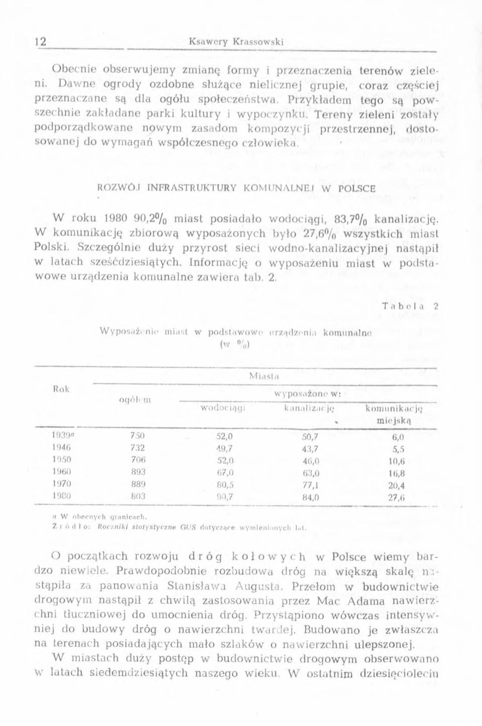 T eren y zieleni zostały podporządkow ane now ym zasadom kom pozycji przestrzennej, dostosow anej do w ym agań w spółczesnego człowieka.