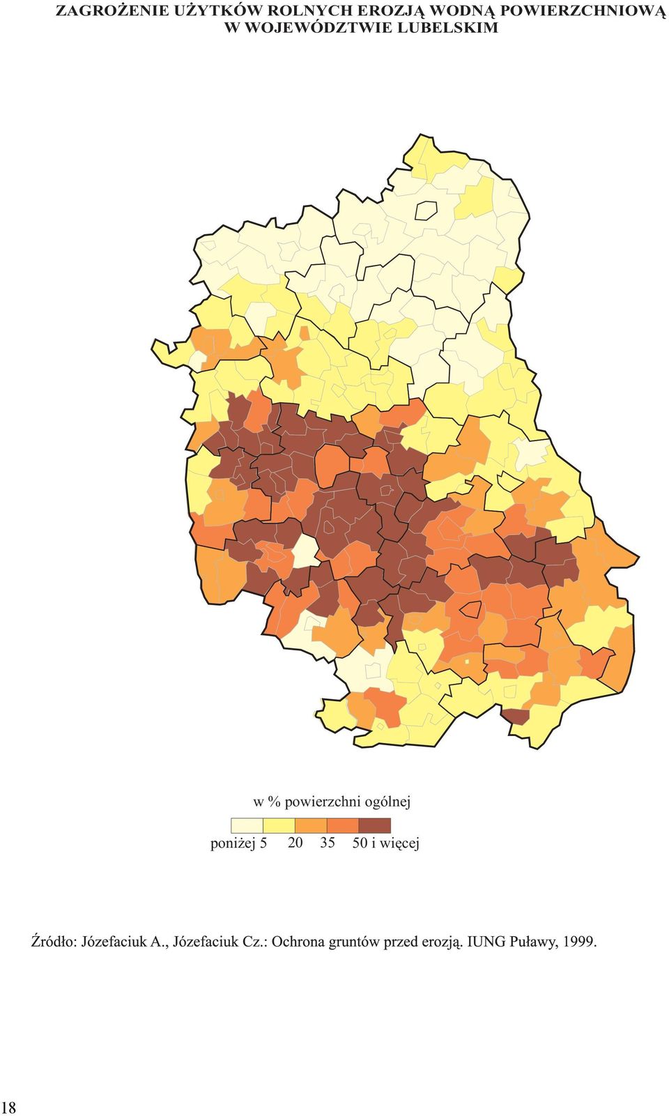 WOJEWÓDZTWIE LUBELSKIM w %