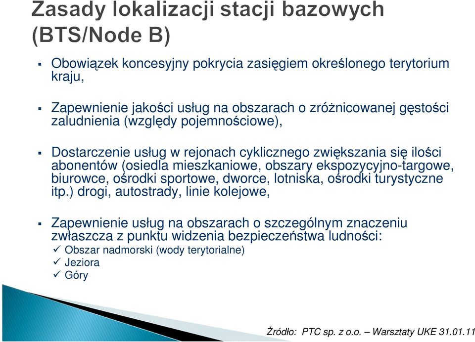 biurowce, ośrodki sportowe, dworce, lotniska, ośrodki turystyczne itp.
