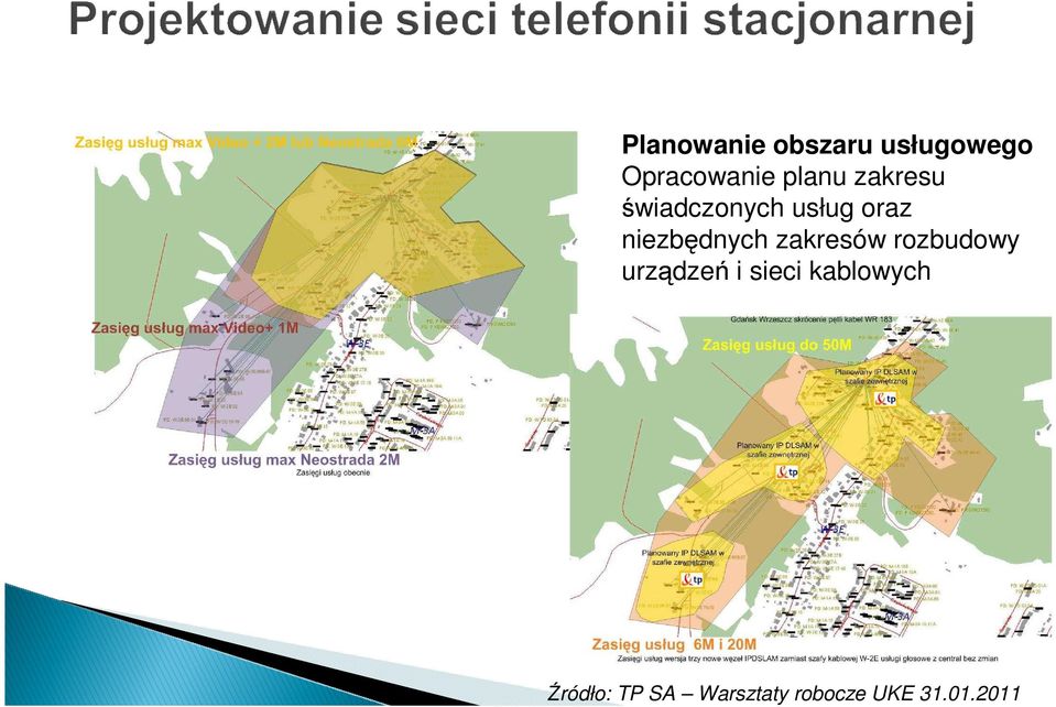 niezbędnych zakresów rozbudowy urządzeń i