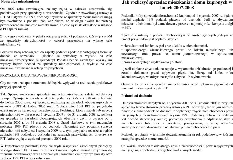 Te cele są ściśle określone w ustawie o PIT (patrz ramka).