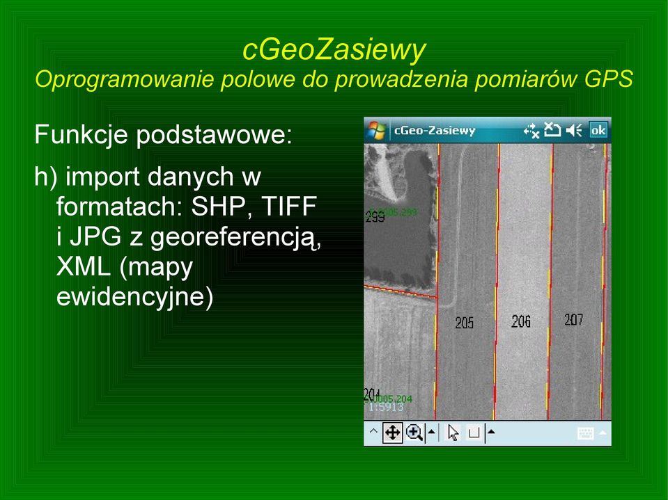 SHP, TIFF i JPG z