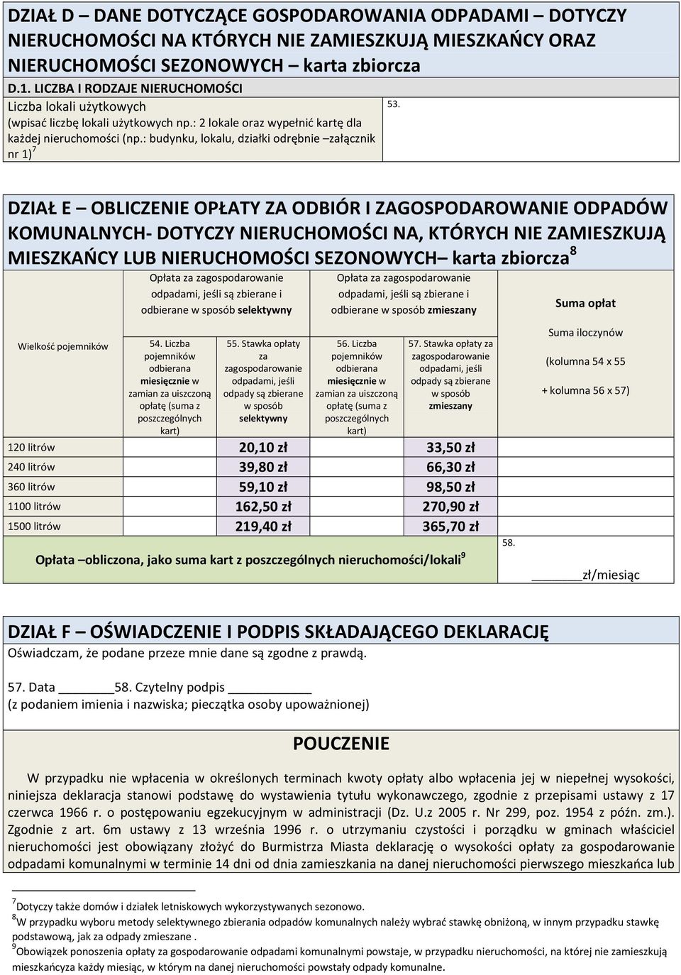 : budynku, lokalu, działki odrębnie załącznik nr 1) 7 53.