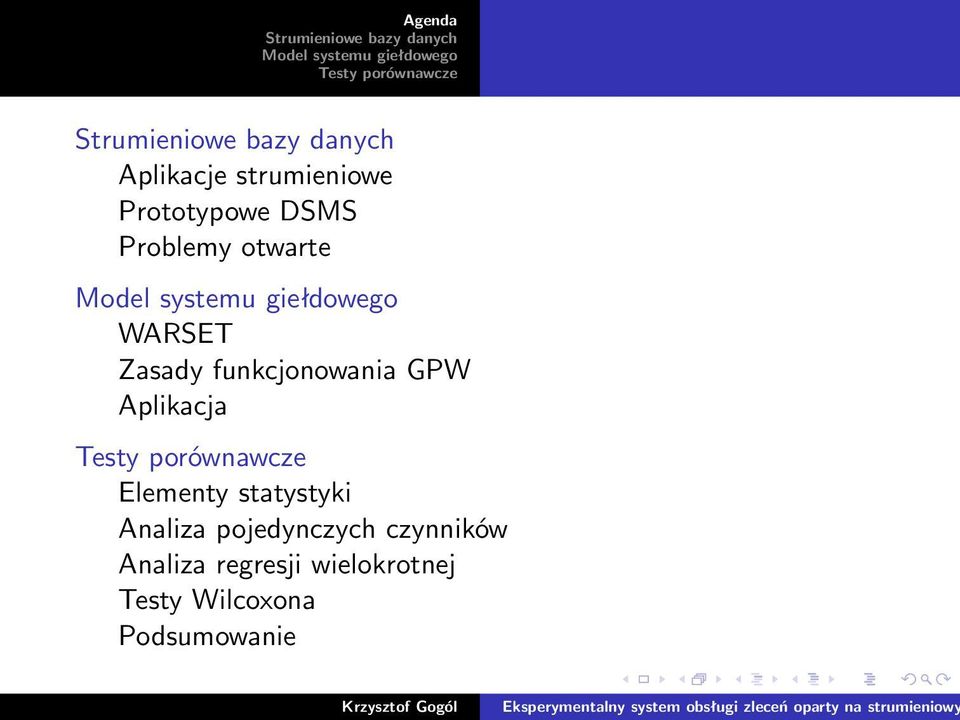 Problemy otwarte WARSET