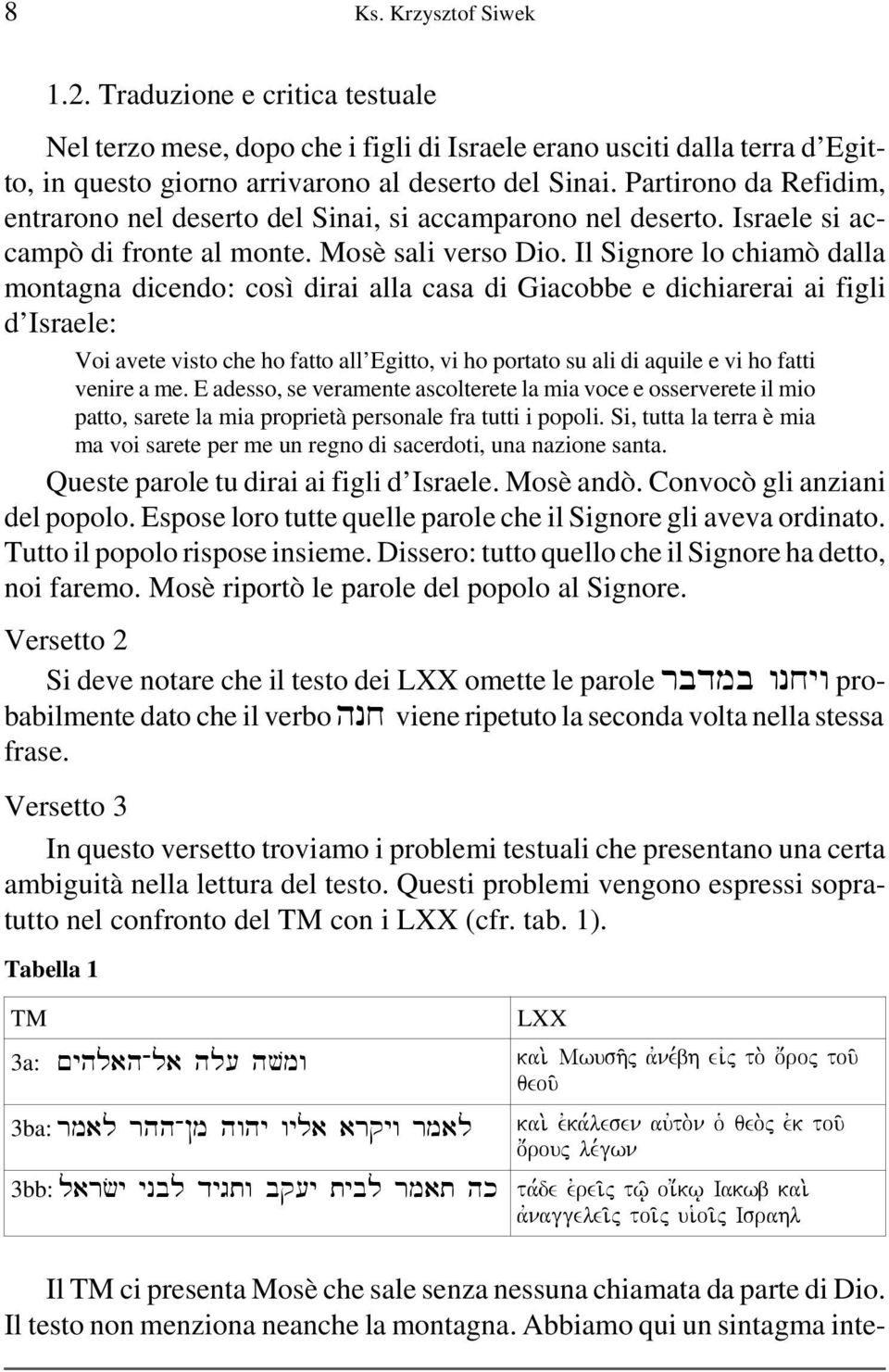 Il Signore lo chiamò dalla montagna dicendo: così dirai alla casa di Giacobbe e dichiarerai ai figli d Israele: Voi avete visto che ho fatto all Egitto, vi ho portato su ali di aquile e vi ho fatti