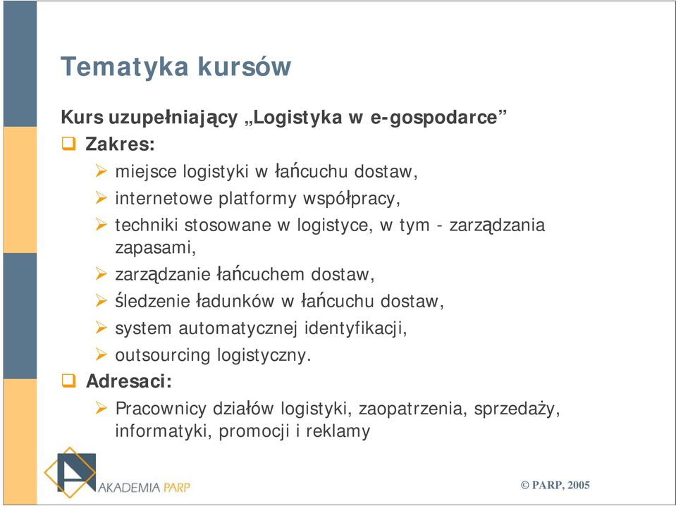 łańcuchem dostaw, śledzenie ładunków w łańcuchu dostaw, system automatycznej identyfikacji,