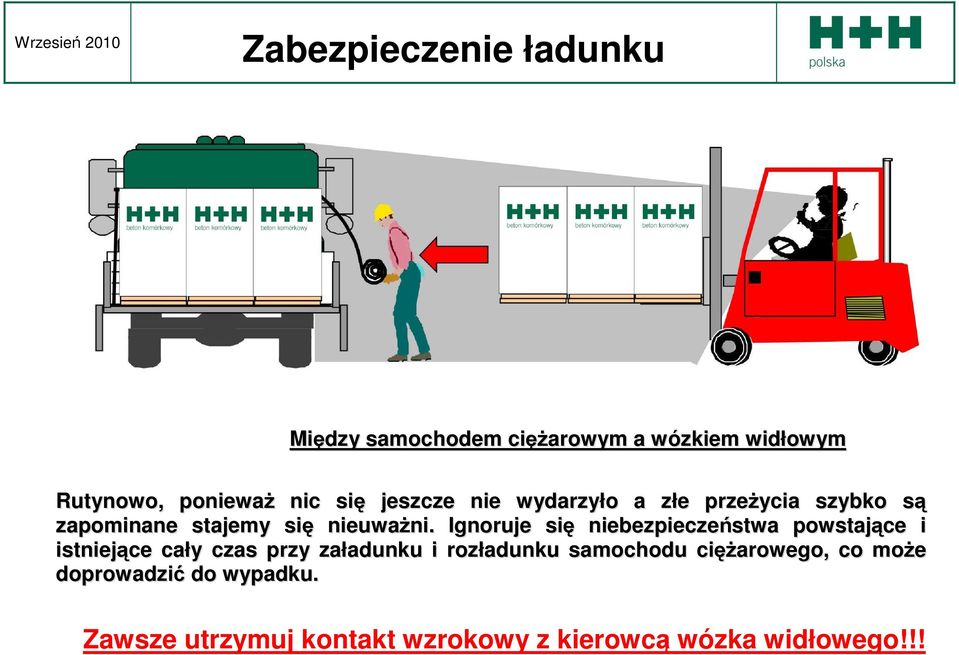 Ignoruje się niebezpieczeństwa powstające i istniejące cały czas przy załadunku i