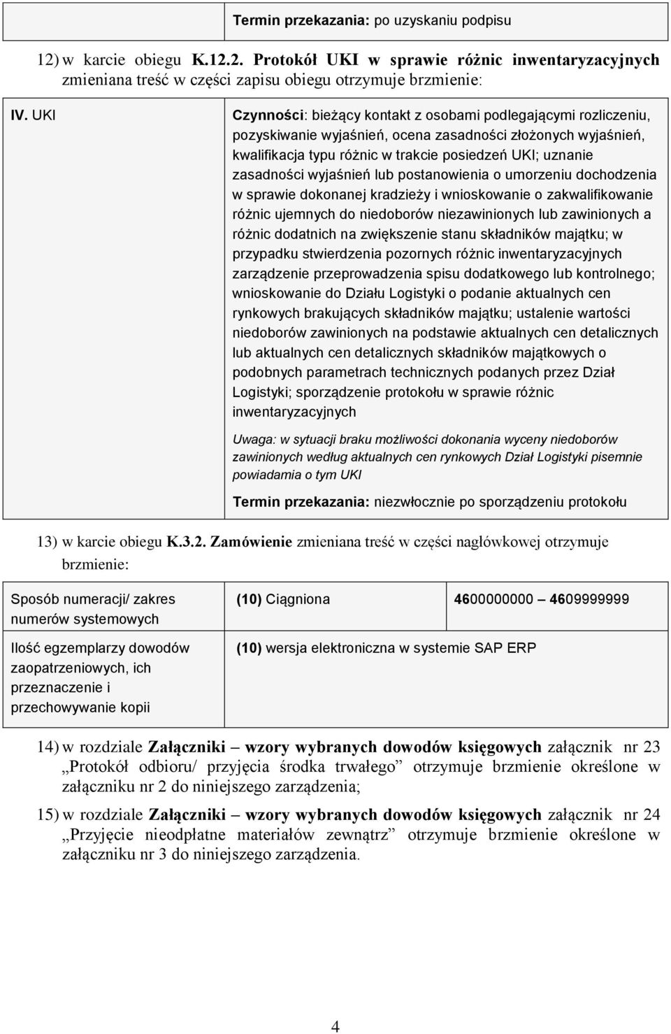 wyjaśnień lub postanowienia o umorzeniu dochodzenia w sprawie dokonanej kradzieży i wnioskowanie o zakwalifikowanie różnic ujemnych do niedoborów niezawinionych lub zawinionych a różnic dodatnich na