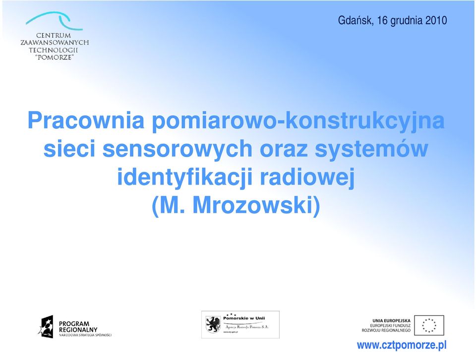 sieci sensorowych oraz