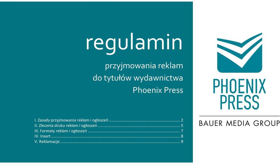 .. 2 II. Zlecenia druku reklam i ogłoszeń... 5 III.