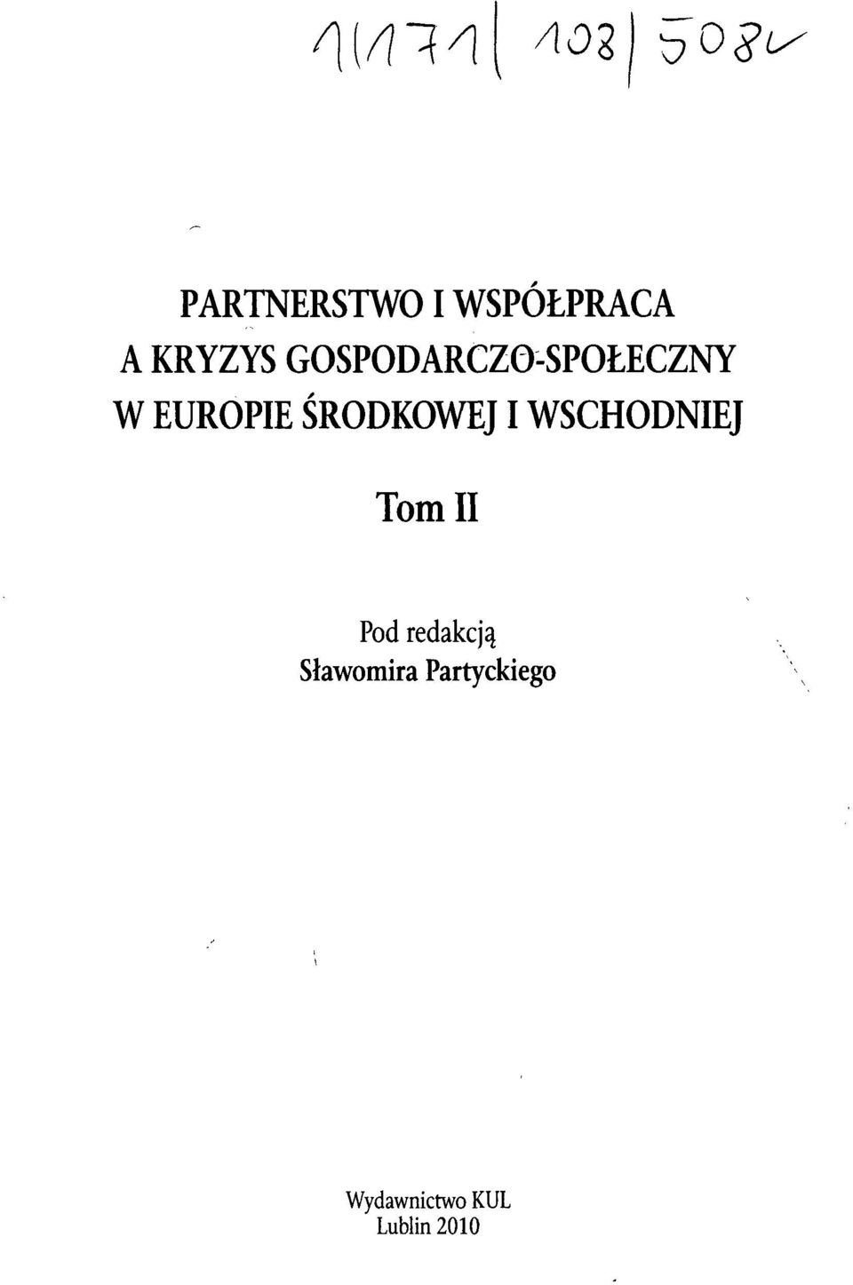 ŚRODKOWEJ I WSCHODNIEJ Tom II Pod