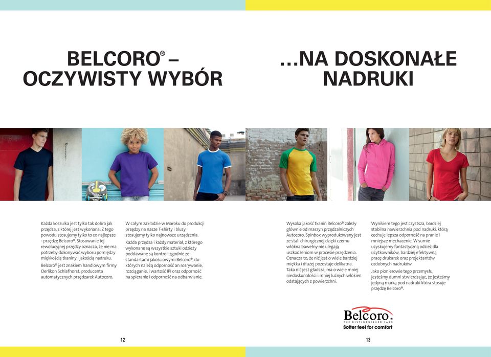 Belcoro jest znakiem handlowym firmy Oerlikon Schlafhorst, producenta automatycznych przędzarek Autocoro.