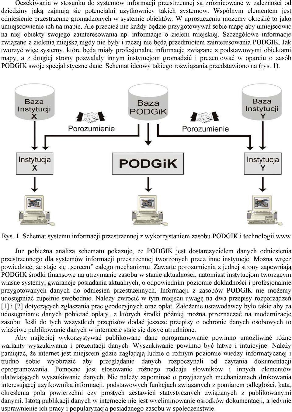 Ale przecież nie każdy będzie przygotowywał sobie mapę aby umiejscowić na niej obiekty swojego zainteresowania np. informacje o zieleni miejskiej.