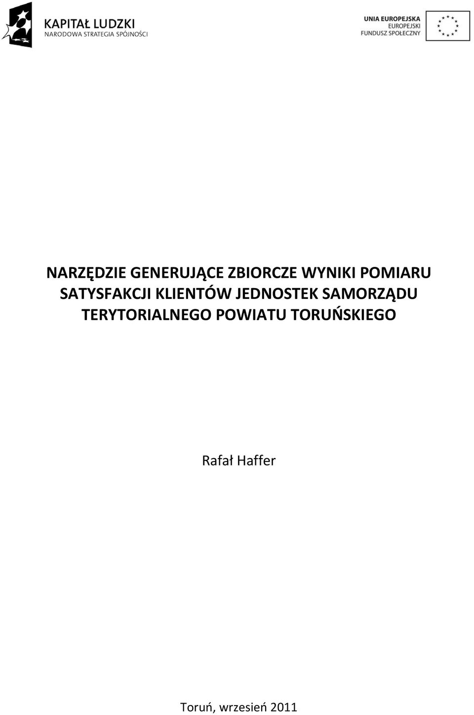 SAMORZĄDU TERYTORIALNEGO POWIATU