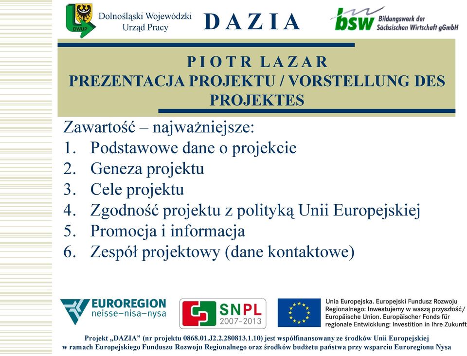 Cele projektu 4.