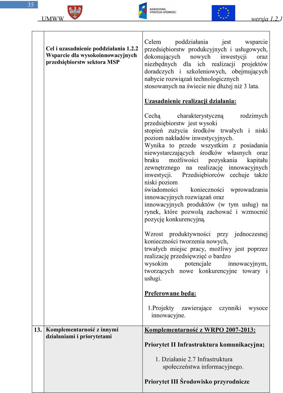 realizacji projektów doradczych i szkoleniowych, obejmuj cych nabycie rozwi za technologicznych stosowanych na wiecie nie dłu ej ni 3 lata.