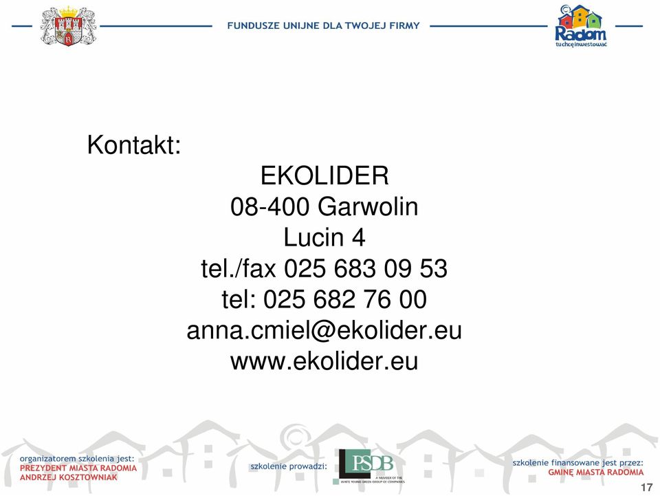 /fax 025 683 09 53 tel: 025 682