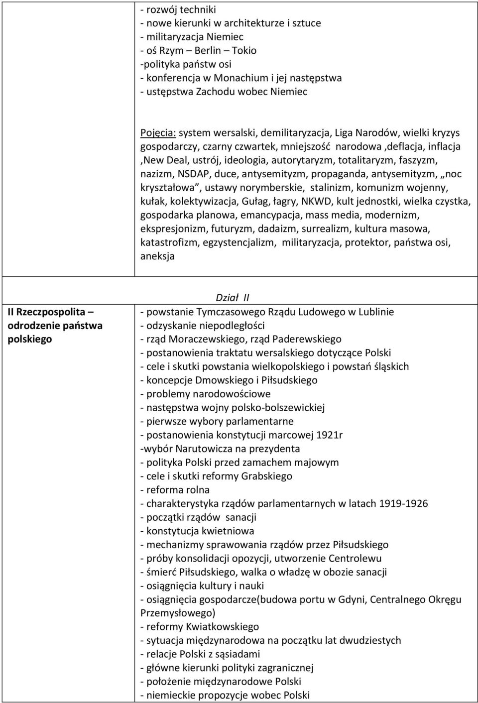 totalitaryzm, faszyzm, nazizm, NSDAP, duce, antysemityzm, propaganda, antysemityzm, noc kryształowa, ustawy norymberskie, stalinizm, komunizm wojenny, kułak, kolektywizacja, Gułag, łagry, NKWD, kult