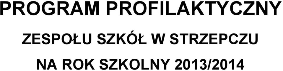 ZESPOŁU SZKÓŁ W