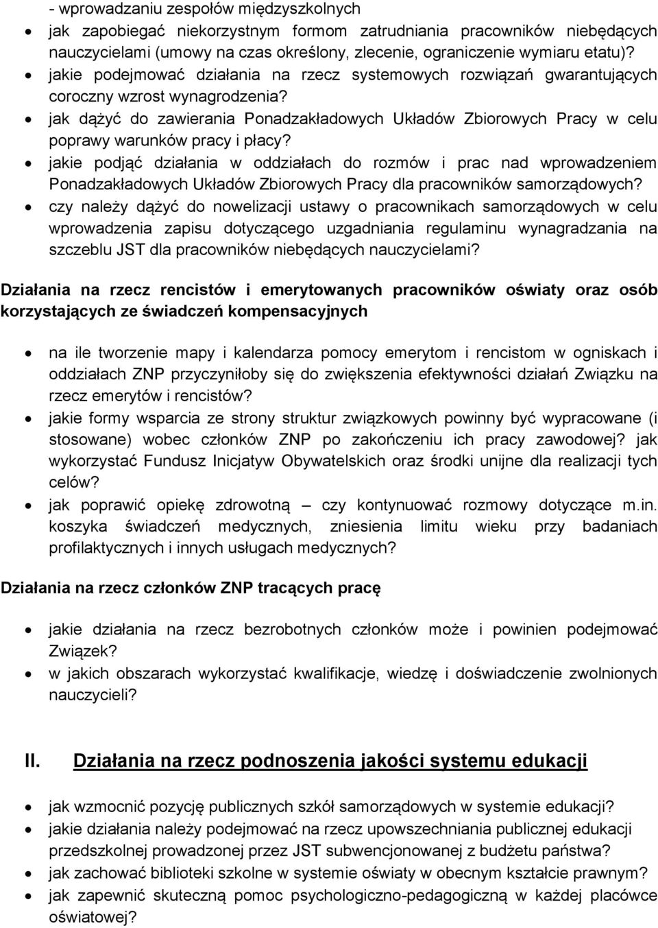 jak dążyć do zawierania Ponadzakładowych Układów Zbiorowych Pracy w celu poprawy warunków pracy i płacy?